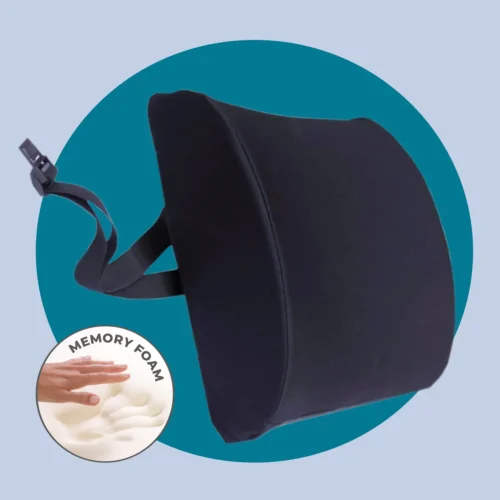 cojin lumbar color negro ortopedico viscoelastico